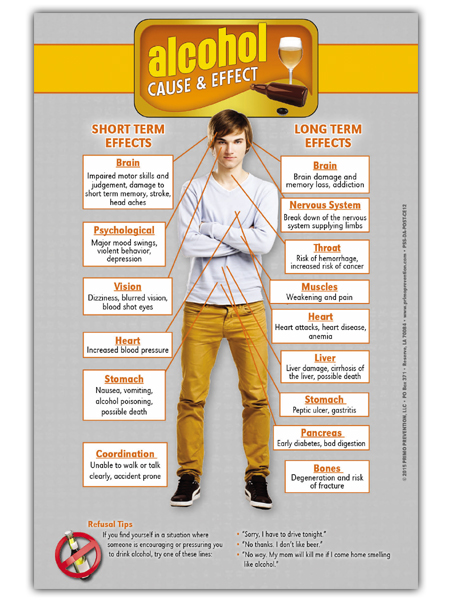 Alcohol Cause & Effect Mini Poster