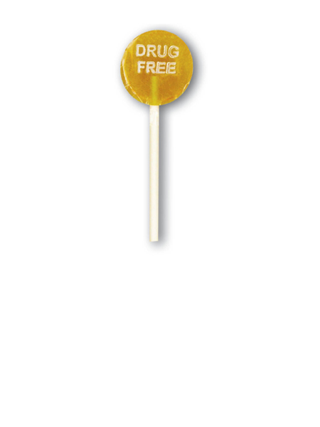 "Drug Free" Sucker/Lollipop