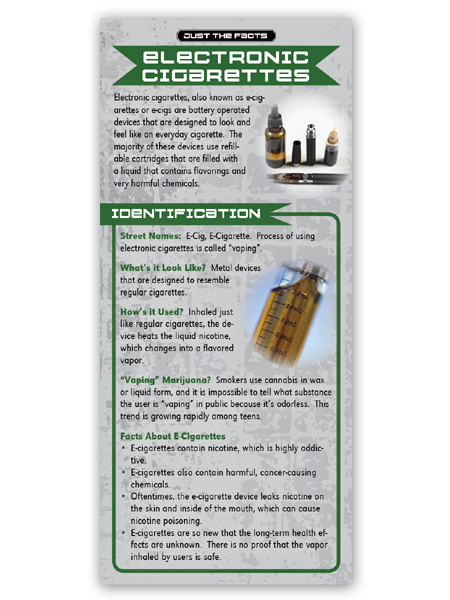 Just the Facts Rack Card: Electronic Cigarette