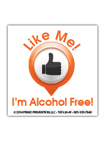 Like Me: I'm Alcohol Free Temporary Tattoo
