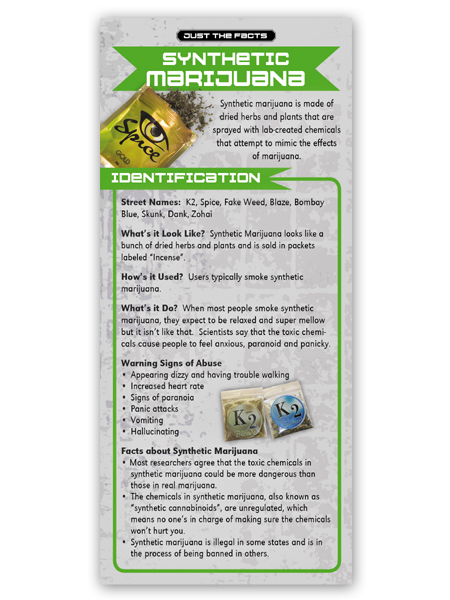Just the Facts Rack Card: Synthetic Marijuana