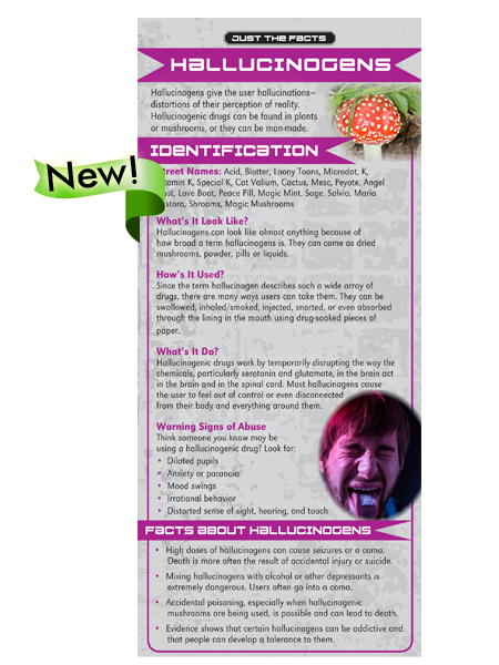 *SPANISH* Just the Facts Rack Card: Hallucinogens