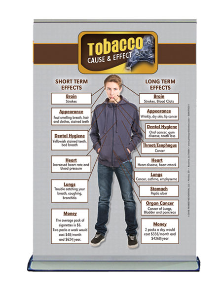 Table Top Retractable Banner C&E Tobacco