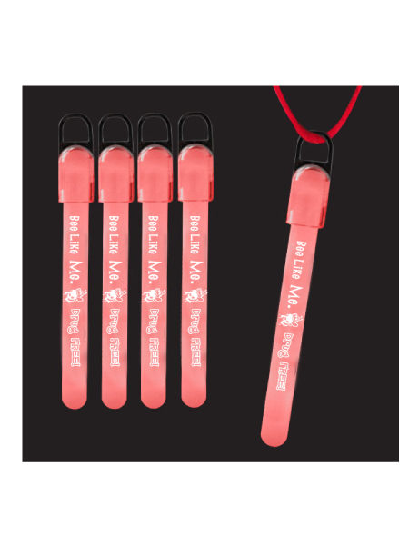 Bee Like Me Drug Free - 4 inch Glow Stick