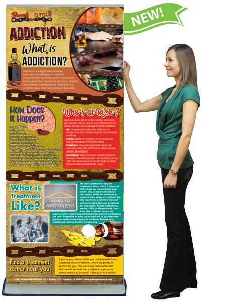 Break the Cyle: Addiction Presentation Banner w/Stand