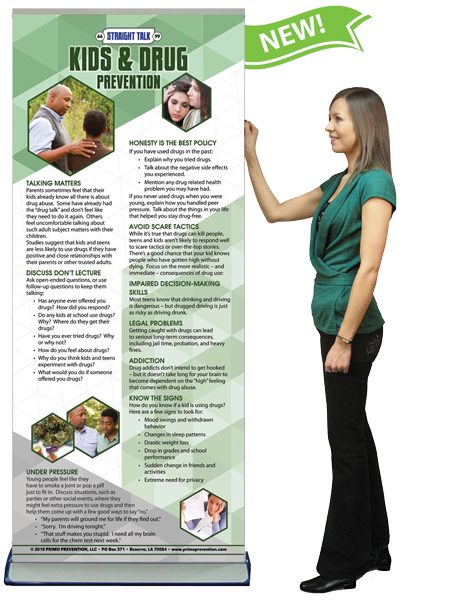 Starting a Conversation: Kids & Drugs Presentation Banner w/Stand