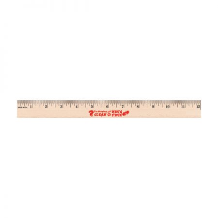 I'm Staying Clean and Drug Free 12 inch Wooden Ruler