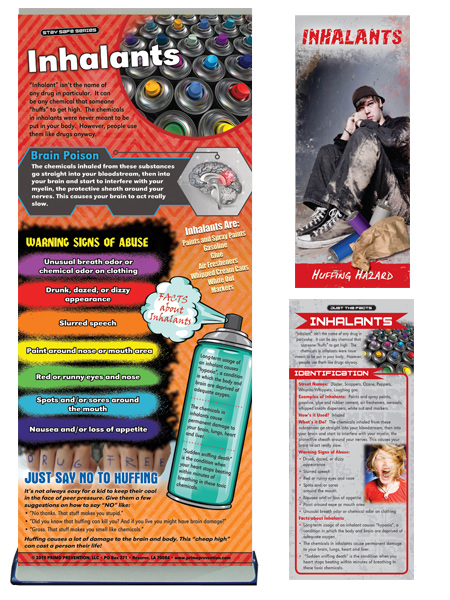 Inhalants Prevention Retractable Banner, Pamphlet & Rack Card Package