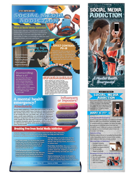 Social Media Addiction: A Mental Health Emergency Retractable Presentation Banner Package